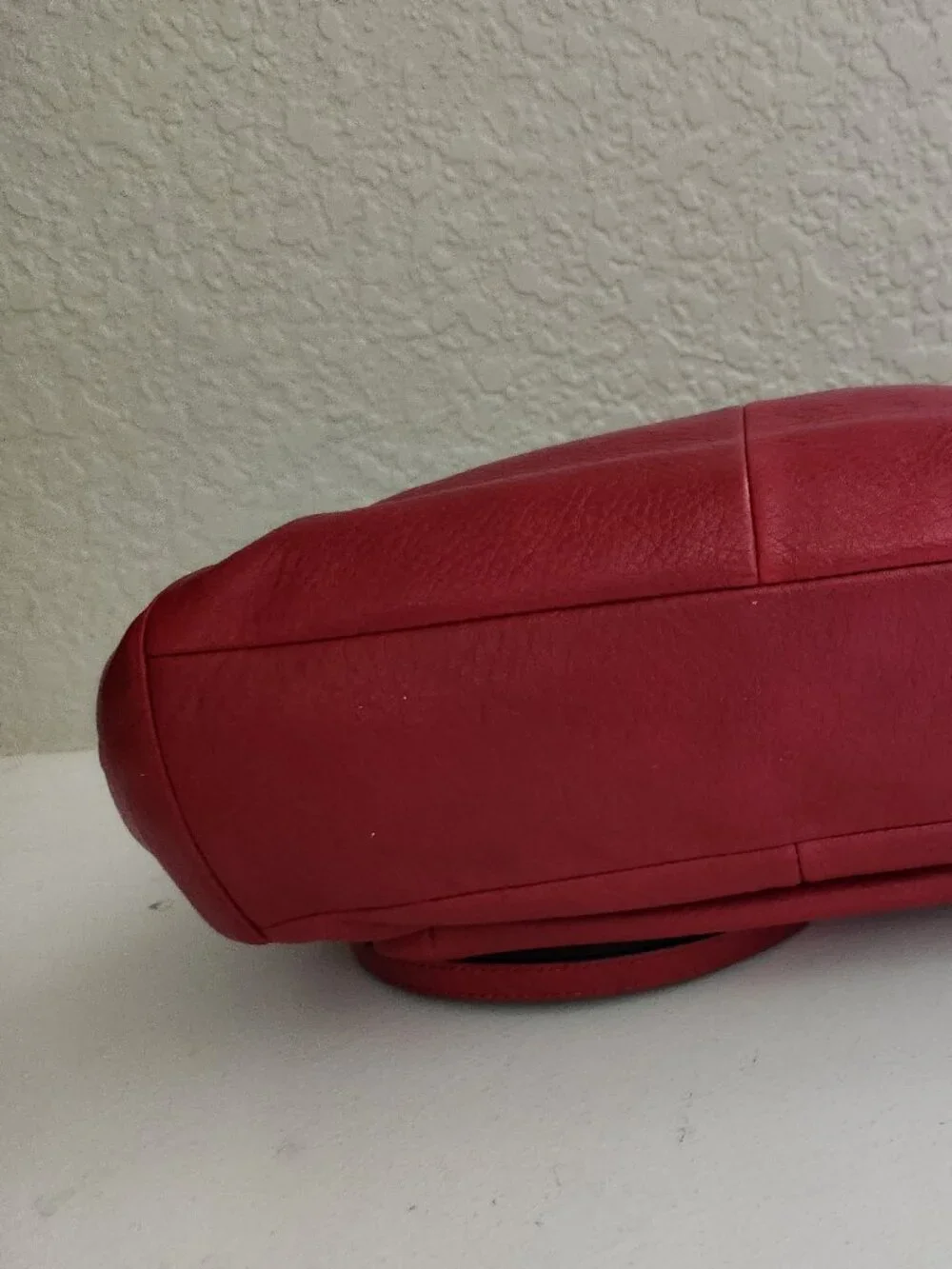 Euc Coach Madison Scarlet Leather Shoulder Bag Purse